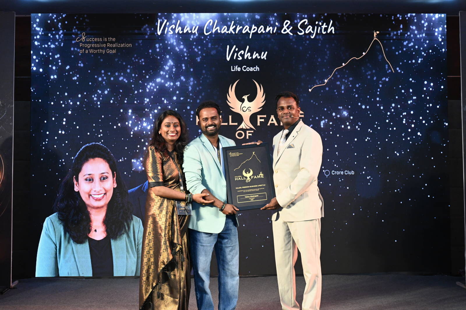 Vishnu Chakrapani and Sajitha Vishnu receiving genuine professional recognition