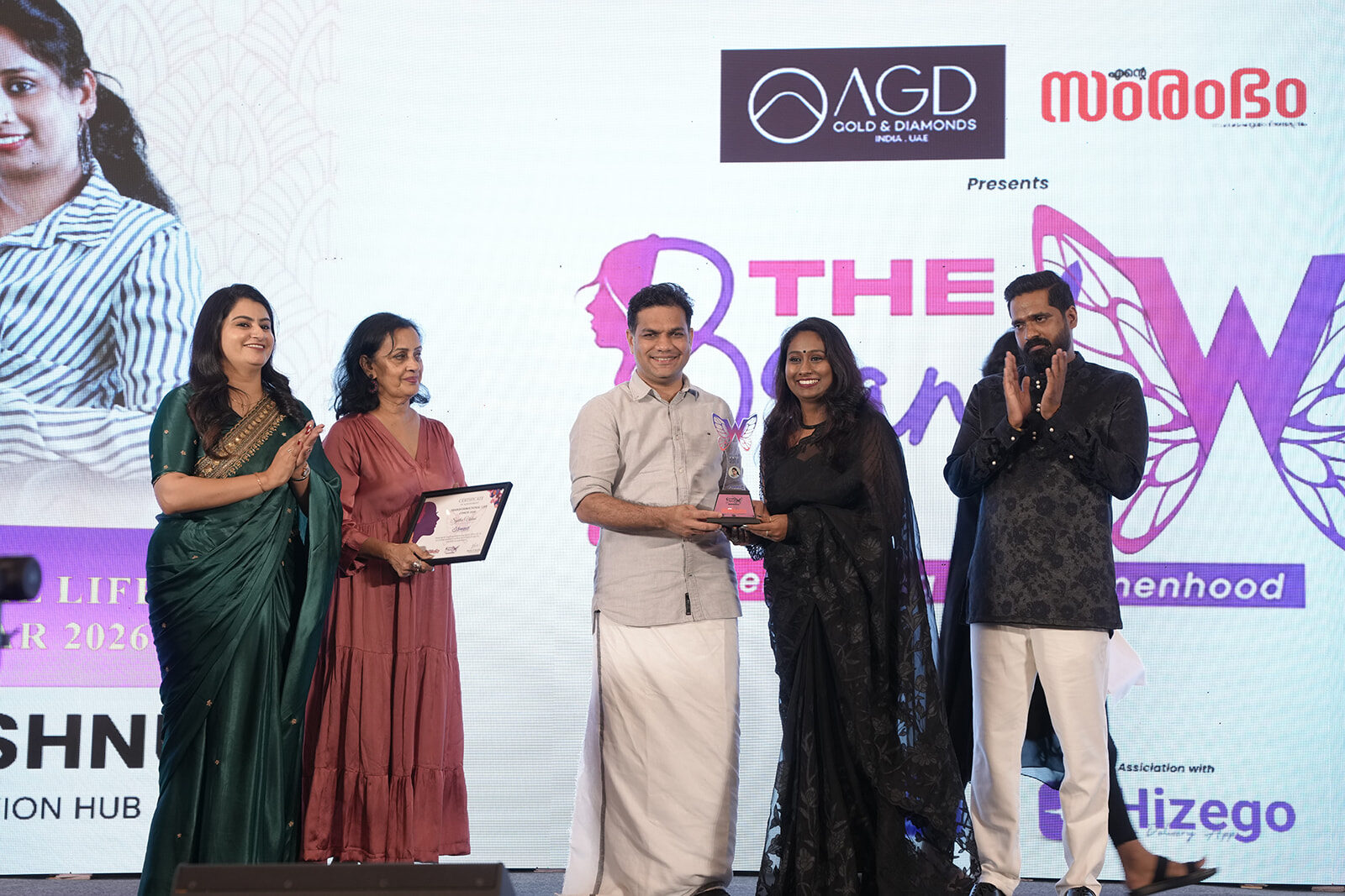 Vishnu Chakrapani and Sajitha Vishnu receiving professional recognition